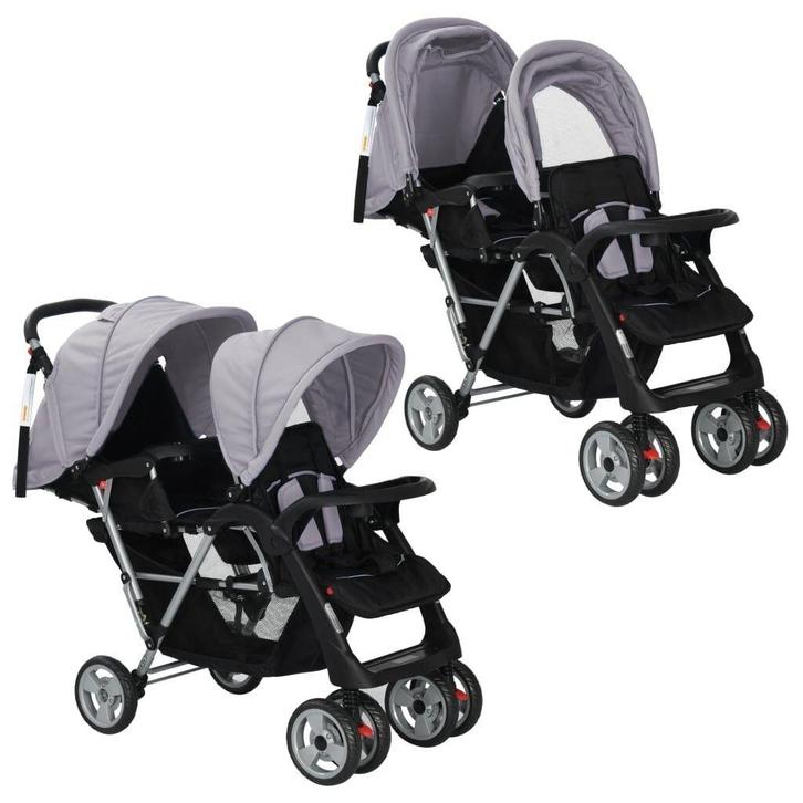 Dubbele Kinderwagen | Tweedekansje | Compact & Sterk, Kinderen en Baby's, Kinderwagens en Combinaties, Duowagen, Nieuw, Kinderwagen