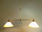 Lamp - Bibliotheek hanglamp In hoogte verstelbaar - Messing