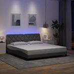 vidaXL Bedframe met LED zonder matras stof 180x200 cm, Eenpersoons, Verzenden, Nieuw, 80 cm