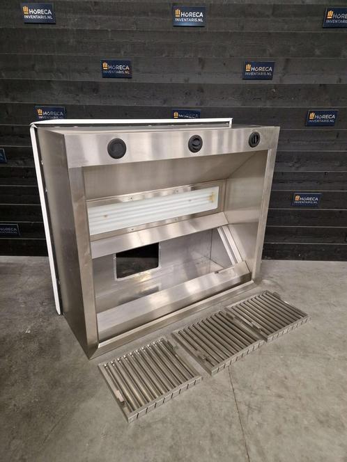Afzuigkap | inductie | doosmodel | RVS | 150x120 cm, Zakelijke goederen, Horeca | Keukenapparatuur, Gebruikt, RVS Meubilair