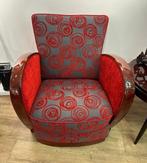 Fauteuil - Palissander, Fluwelen stof - Paar Art Deco