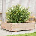 vidaXL Plantenbak 90x90x26,5 cm massief grenenhout, Tuin en Terras, Verzenden, Nieuw, Hout