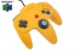 Mario64.nl: Nintendo 64 Controller Yellow met Nieuw Pookje, Ophalen of Verzenden, Gebruikt
