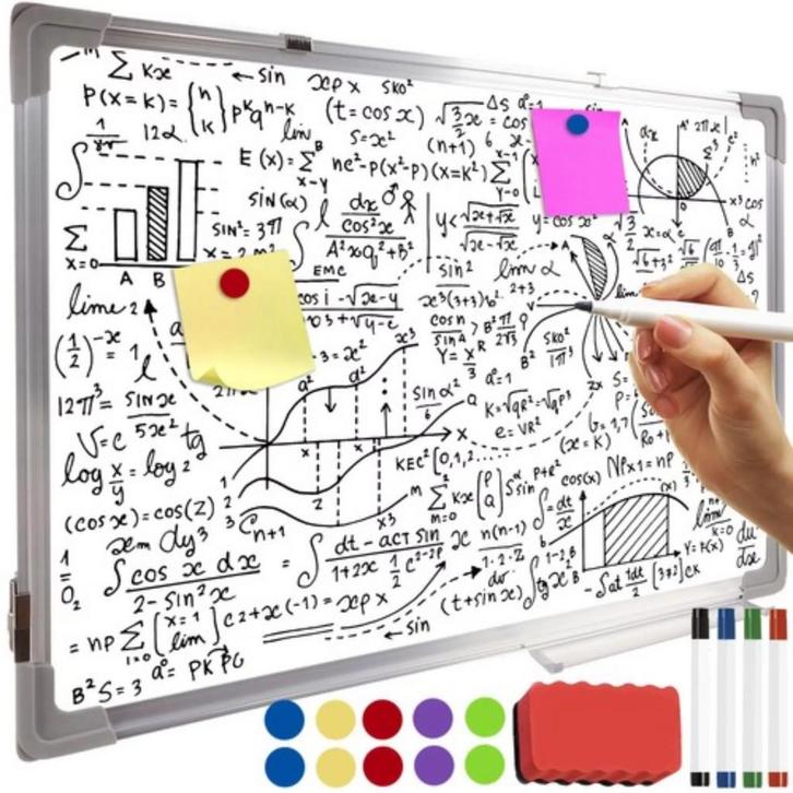 Maaleo Whiteboard - 60x40 cm - Magnetisch - Inclusief Mar..., Zakelijke goederen, Kantoor en Winkelinrichting | Kantoorartikelen