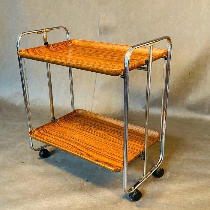 Serveerwagen - Roestvrij staal, Italiaans design uit de, Antiek en Kunst, Kunst | Designobjecten