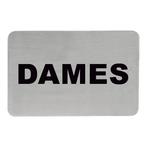 Infobord dames RVS zelfklevend 11x6cm EMGA, Verzenden, Nieuw in verpakking