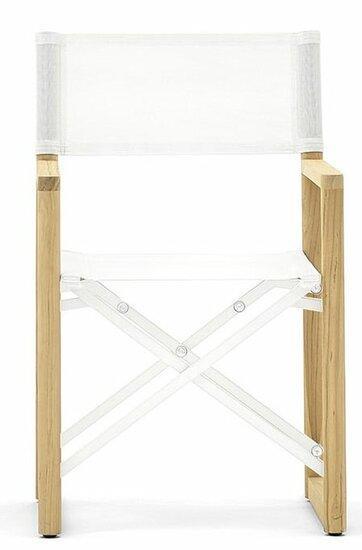 ARC Varaschin Regisseursstoel Victor teak met wit Batyline, Watersport en Boten, Accessoires en Onderhoud, Verzenden