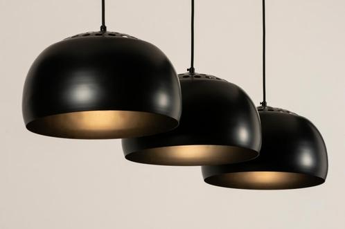 Rietveld Hanglampen - Zwart - Metaal, Huis en Inrichting, Lampen | Hanglampen, Verzenden