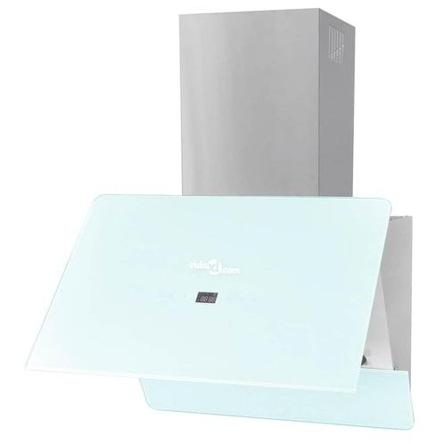 vidaXL Afzuigkap 600 mm gehard glas wit, Witgoed en Apparatuur, Afzuigkappen, Nieuw, Verzenden
