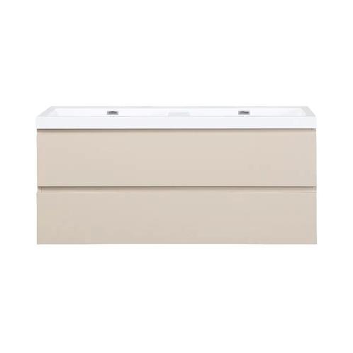 Badkamermeubel Summer 120cm mat beige zonder kraangat, Doe-het-zelf en Verbouw, Sanitair, Verzenden