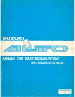 1982 SUZUKI ALTO AUTOMATISCHE TRANSMISSIE, Auto diversen, Handleidingen en Instructieboekjes