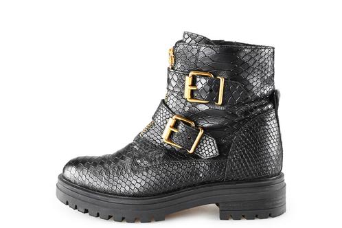 Omoda Veterboots in maat 38 Zwart | 10% extra korting, Kleding | Dames, Schoenen, Zwart, Gedragen, Overige typen, Verzenden