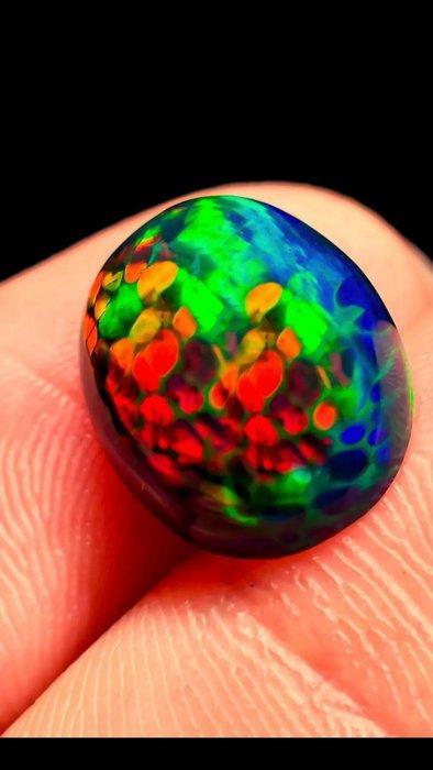 Opaal Honeycomb AAA+++ Dominant rood 4,5 ct – Lightning, Verzamelen, Mineralen en Fossielen