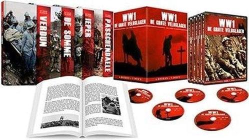 WWI: De Grote Veldslagen (4 boeken - 5 dvds) - dvd, Cd's en Dvd's, Dvd's | Documentaire en Educatief, Verzenden