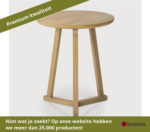 Ethnicraft Tripod Indoor bijzettafel 46x46x56 cm, Huis en Inrichting, Tafels | Bijzettafels, Nieuw, Overige materialen, Ophalen of Verzenden