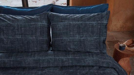 2dekans | Vtwonen Vintage Indigo dekbedovertrek -, Huis en Inrichting, Slaapkamer | Beddengoed, Zo goed als nieuw, Ophalen of Verzenden