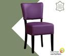 Leren eetkamerstoel Rest - Toledo Aubergine (paars) - Poten, Huis en Inrichting, Eigentijds, Modern, Overige kleuren, Nieuw, Leer