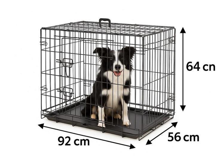 Flamingo Hondenbench L - Opvouwbare Draadkooi - Stevig en, Huis en Inrichting, Woonaccessoires | Overige, Zo goed als nieuw, Verzenden