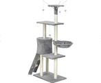 Krabpaal kattenboom XXL 135 x 97 x 55 cm grijs, Ophalen of Verzenden, Nieuw