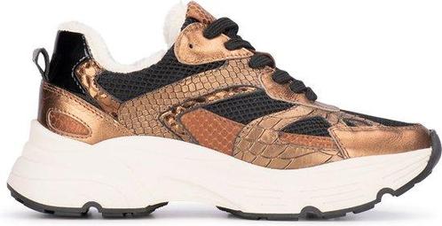 PS Poelman TOKIO - maat 42 - Dames Sneaker - Brons met, Kleding | Dames, Schoenen, Verzenden