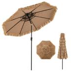 2dekans | Coast Hawaïaanse Rieten Tiki Parasol 267x247 cm –, Ophalen of Verzenden, Zo goed als nieuw