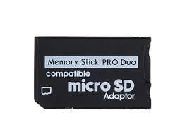 Micro SD Adaptor (PSP Accessoires) (Sony PSP), Spelcomputers en Games, Spelcomputers | Sony PSP, Zo goed als nieuw, Ophalen of Verzenden