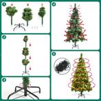 Kerstboom met verlichting - Kunstkerstboom - 180 cm - Met st, Verzenden, Zo goed als nieuw