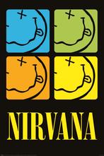 Poster Nirvana Smiley Squares 61x91,5cm, Verzamelen, Posters, Verzenden, Nieuw, A1 t/m A3