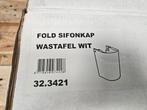 Wiesbaden Fold sifonkap 52cm + ophangset wit, Ophalen of Verzenden, Nieuw