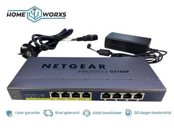 NETGEAR ProSafe GS108P Unmanaged Gigabit POE switch beschikbaar voor biedingen