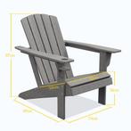 TRUUSK Adirondack Tuinstoel Met Drankhouder, Tuinstoel Van K, Verzenden, Nieuw