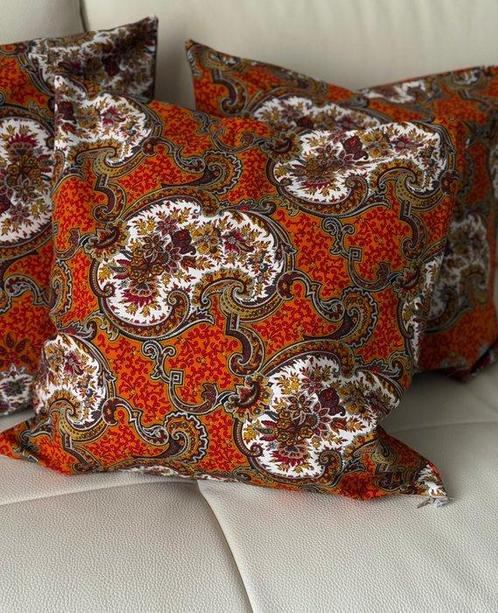 Elegante set compost met een motiverende paisley arancio -, Antiek en Kunst, Antiek | Kleden en Textiel