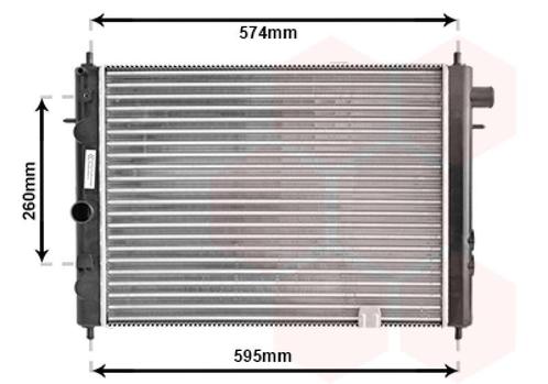 RADIATOR VOOR OPEL ASCONA C 1981-1988 03048797, Auto-onderdelen, Airco en Verwarming, Nieuw, Ophalen of Verzenden