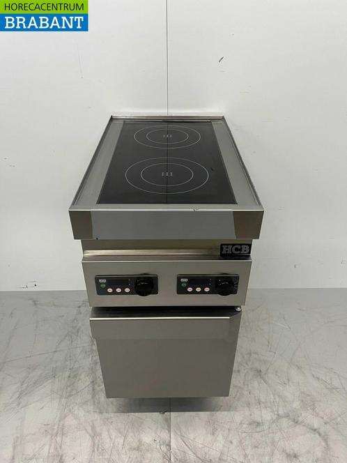 RVS Inductie fornuis kookplaat 2 pitten 7 kW 400V 40 cm, Zakelijke goederen, Horeca | Keukenapparatuur, Nieuw zonder verpakking