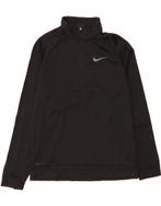 NIKE Mens Dri Fit Zip Neck Sweatshirt Jumper Medium Black, Verzenden, Nieuw