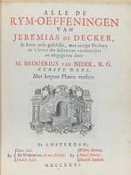 Jeremias de Decker - Illustraties: Rembrand van Rhyn, J.C., Antiek en Kunst