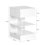 2dekans | SoBuy Bijzetkastje - Salontafel met 1, Huis en Inrichting, Ophalen of Verzenden, Zo goed als nieuw