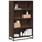 vidaXL Boekenkast 80,5x35x139 cm bewerkt hout bruin, Huis en Inrichting, Kasten | Boekenkasten, Verzenden, Nieuw, Overige houtsoorten