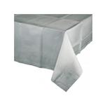 Tafelkleed zilver grijs 274 x 137 cm papier - Tafelkleden, Ophalen of Verzenden, Nieuw