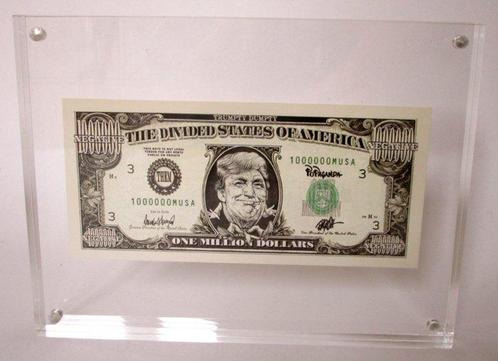 Ron English (1959) - Trump 1 Million $ Billet Popaganda, Antiek en Kunst, Kunst | Schilderijen | Modern