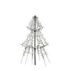 Metalen kerstboom met verlichting | 1.35 meter, Diversen, Kerst, Verzenden, Nieuw