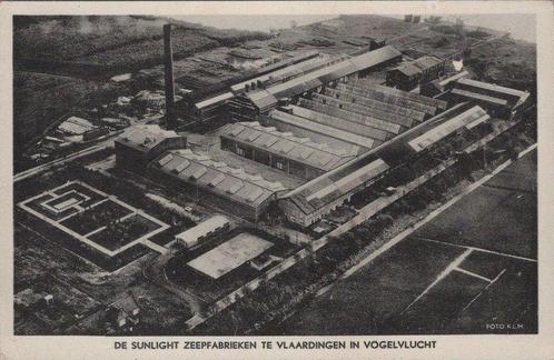 VLAARDINGEN - De Sunlight Zeepfabrieken in vogelvlucht, Verzamelen, Ansichtkaarten | Nederland, Verzenden