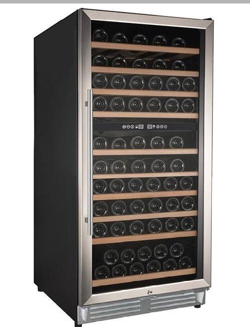 Wijnklimaatkast zwart | 110 flessen | dual zone, Zakelijke goederen, Horeca | Keukenapparatuur, Verzenden