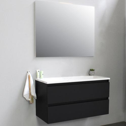 Badkamermeubel BWS Pepper Acryl Wastafel Incl Spiegel Zonder, Doe-het-zelf en Verbouw, Sanitair, Bad, Nieuw, Ophalen of Verzenden