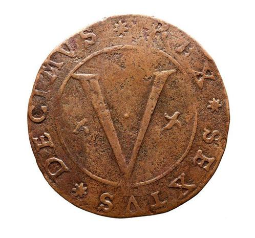 Portugal. D. Sebastião I (1557-1578). V Reais - Lisboa -, Postzegels en Munten, Munten | Europa | Niet-Euromunten