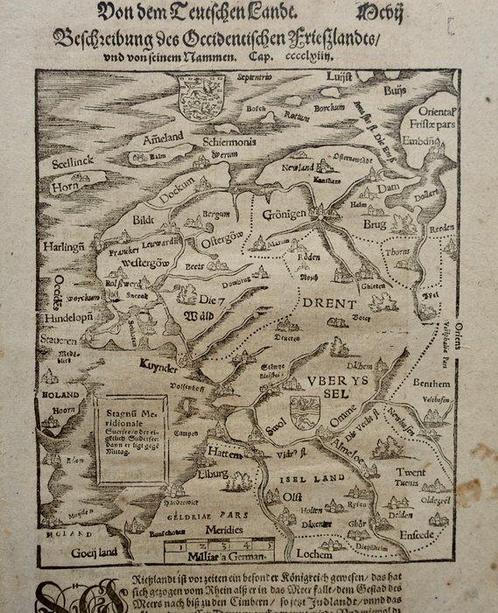 Nederland - Friesland, Groningen, Drenthe, Overijssel;, Boeken, Atlassen en Landkaarten