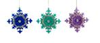 5.2 inch Snowflake Orna X 3. III 5x5x10 cm kerstornament, Diversen, Verzenden, Nieuw