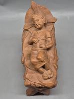 Figuur - Terrakottafigur – „Schlafendes Kind in der Krippe“, Antiek en Kunst