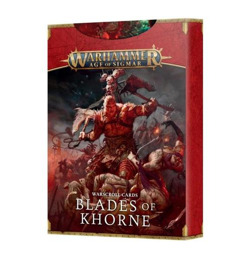 Blades of Khorne Warscroll cards (Warhammer nieuw), Hobby en Vrije tijd, Wargaming, Nieuw, Ophalen of Verzenden