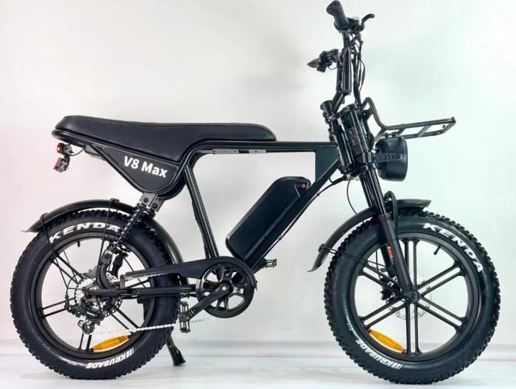 Ouxi V8 Max Elektrische Fatbike Zwart 7 Versnellingen Hydr., Fietsen en Brommers, Elektrische fietsen, Nieuw, Ophalen of Verzenden